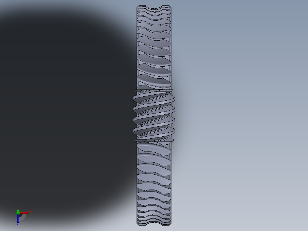 蜗轮蜗杆(43)俯视图