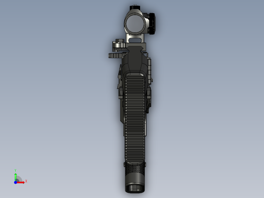 手枪左轮冲锋枪老式狙击步枪设计3D图纸veles-sg-9mm-pcc STP前视缩略图