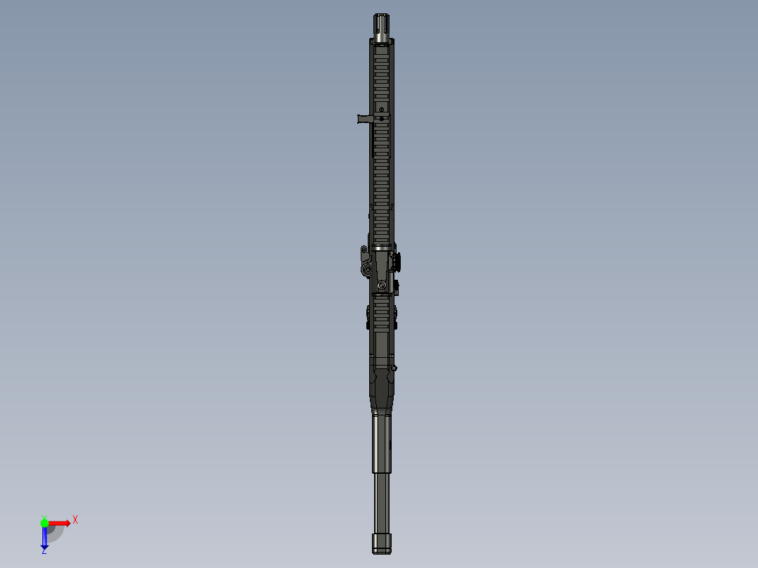 手枪左轮冲锋枪老式狙击步枪设计3D图纸veles-sg-9mm-pcc STP俯视图