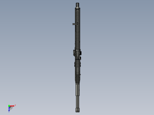 手枪左轮冲锋枪老式狙击步枪设计3D图纸veles-sg-9mm-pcc STP俯视缩略图