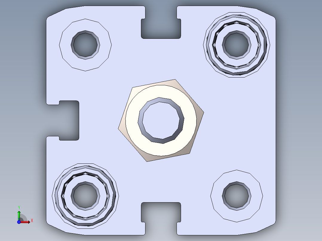 费斯托气缸536255_ADN-25-25-A-P-A_2_03前视图