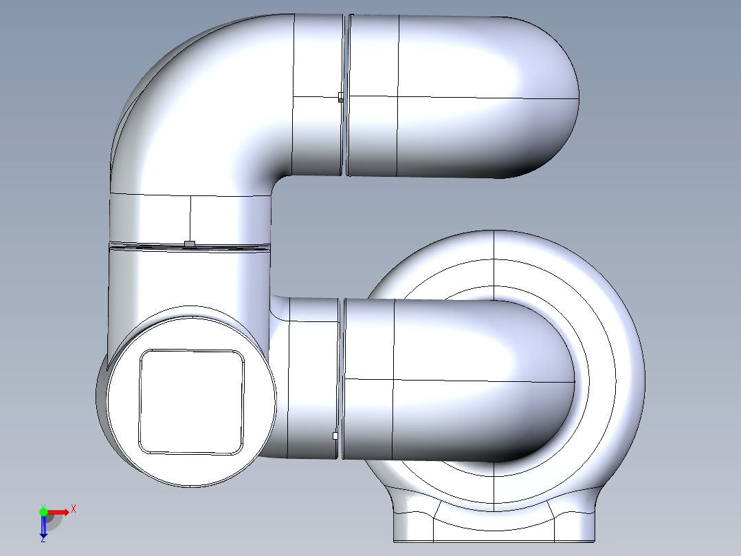 协作机械臂俯视图