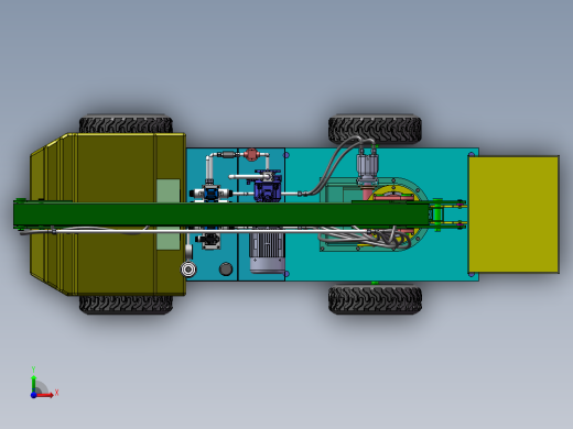 高空作业车结构及液压系统设计 含三维SW模型+3张CAD图纸+说明书前视缩略图