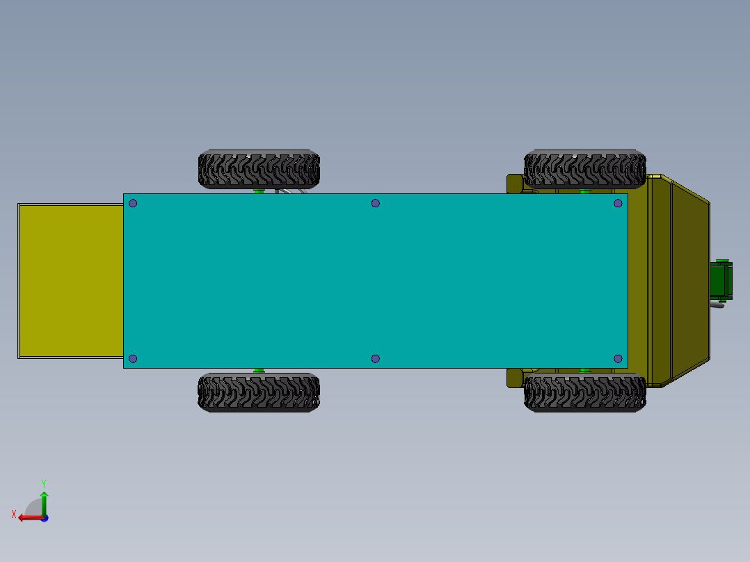 高空作业车结构及液压系统设计 含三维SW模型+3张CAD图纸+说明书后视图