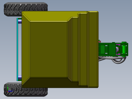 高空作业车结构及液压系统设计 含三维SW模型+3张CAD图纸+说明书左视缩略图