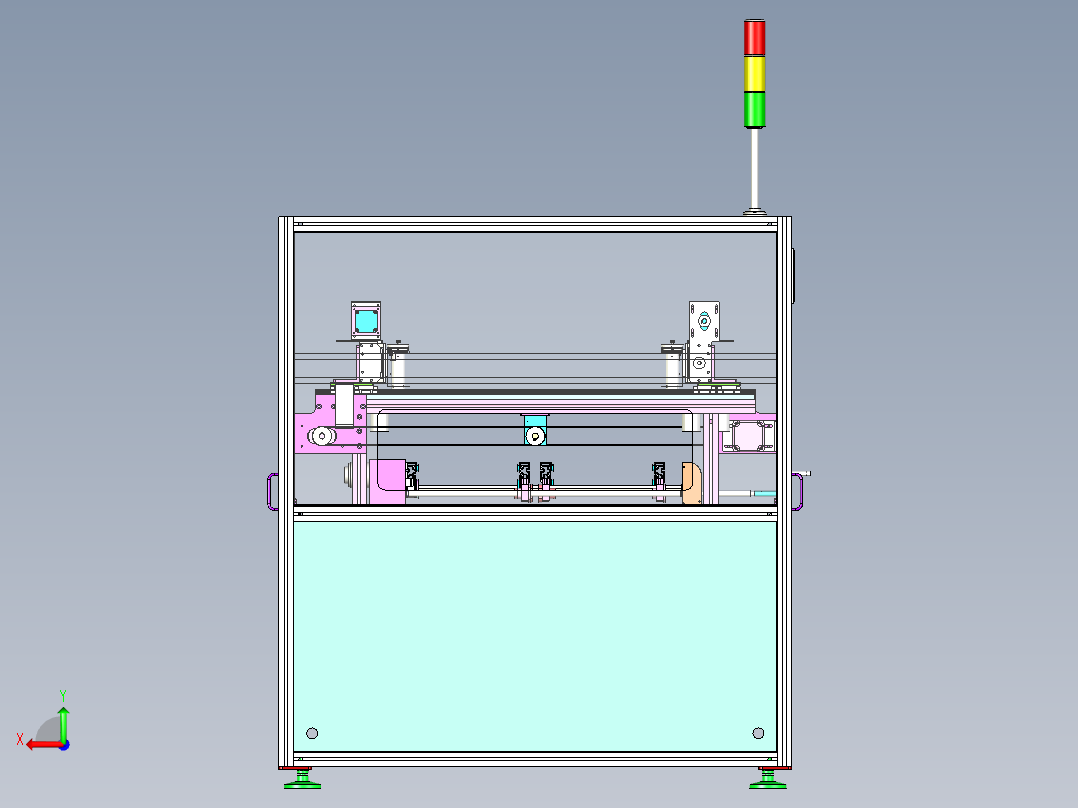 在线式SMT点胶机后视图
