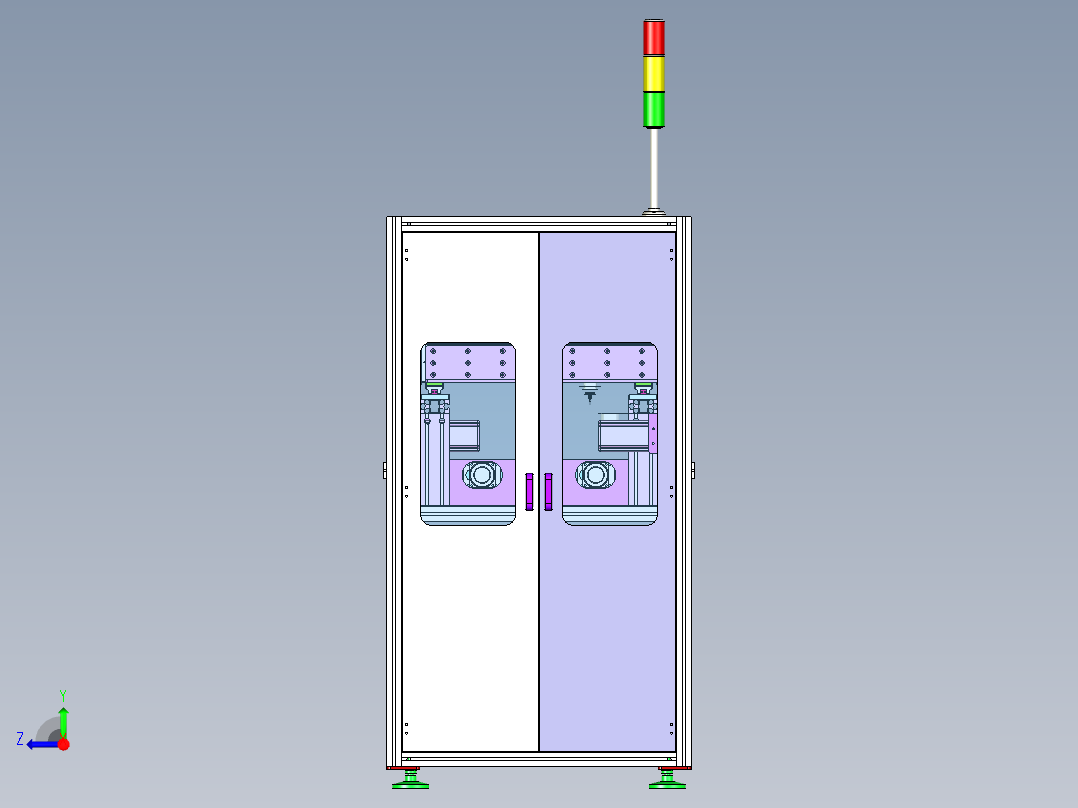 在线式SMT点胶机右视图