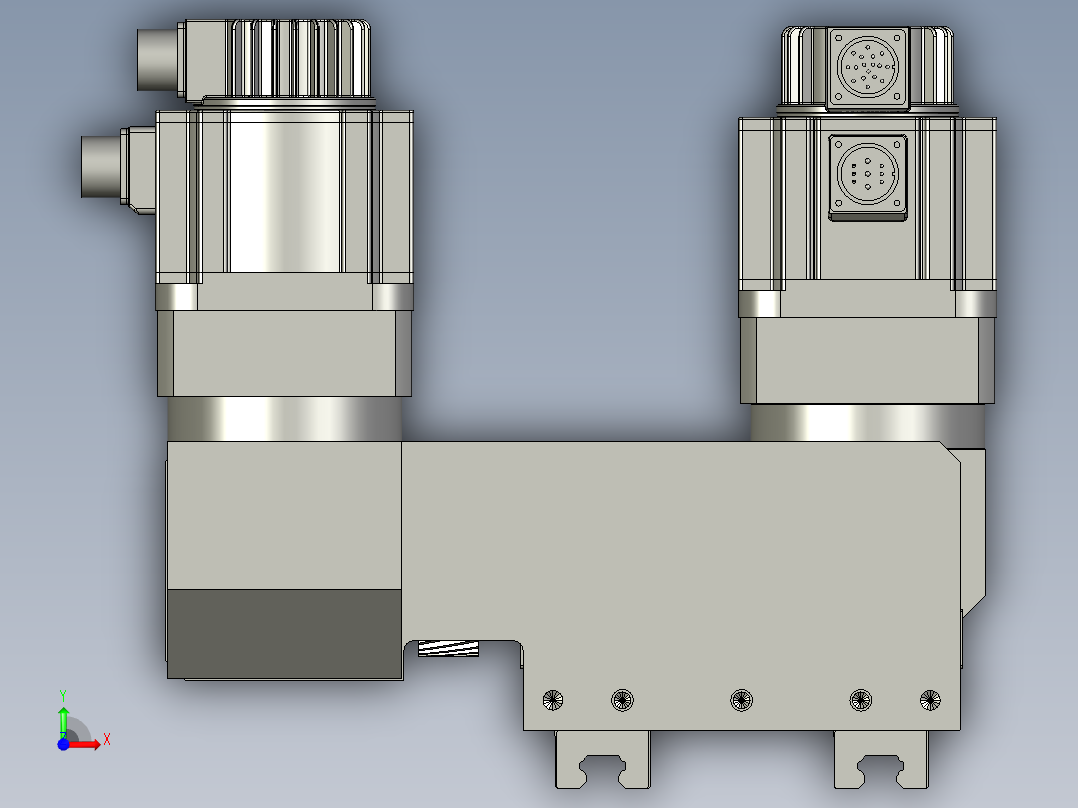 横向移动机构前视图