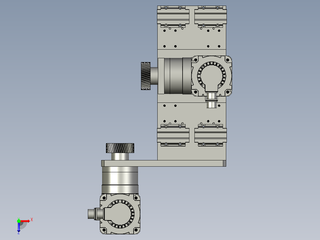横向移动机构俯视图