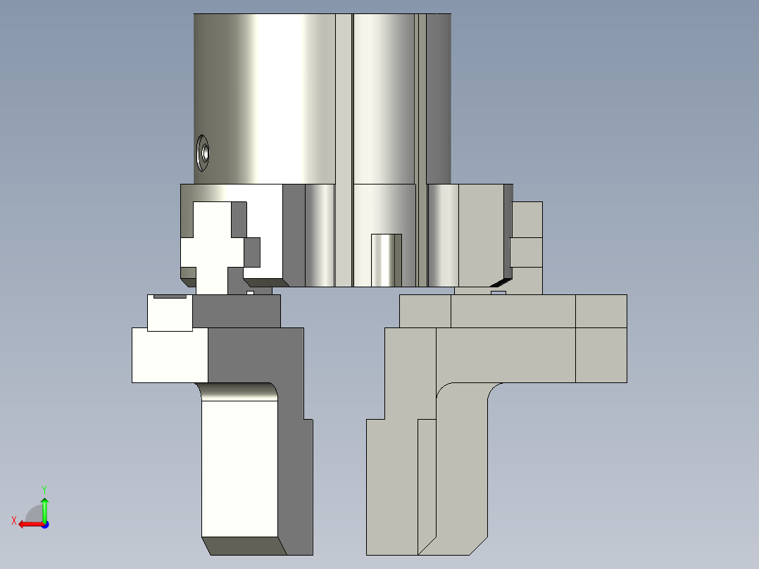 夹爪机构后视图