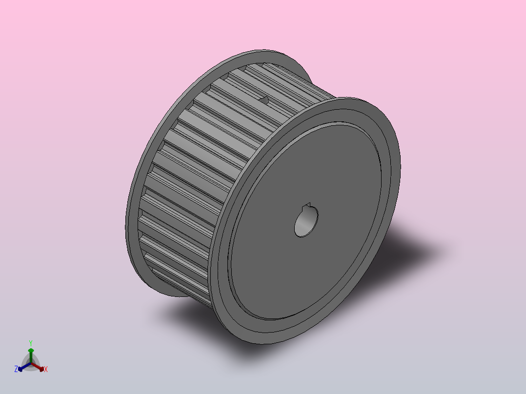 标准型梯形齿同步带轮L型[SLHK-30-150-dk12-D]主视图