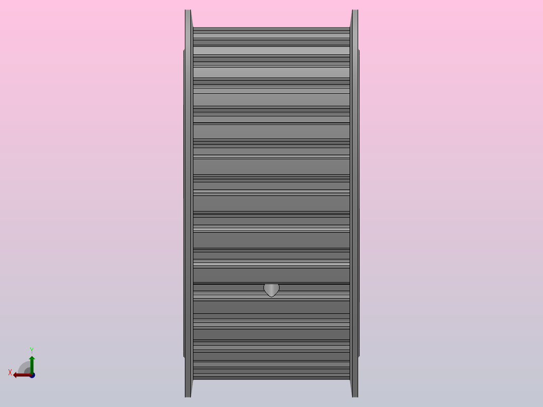 标准型梯形齿同步带轮L型[SLHK-30-150-dk12-D]后视图