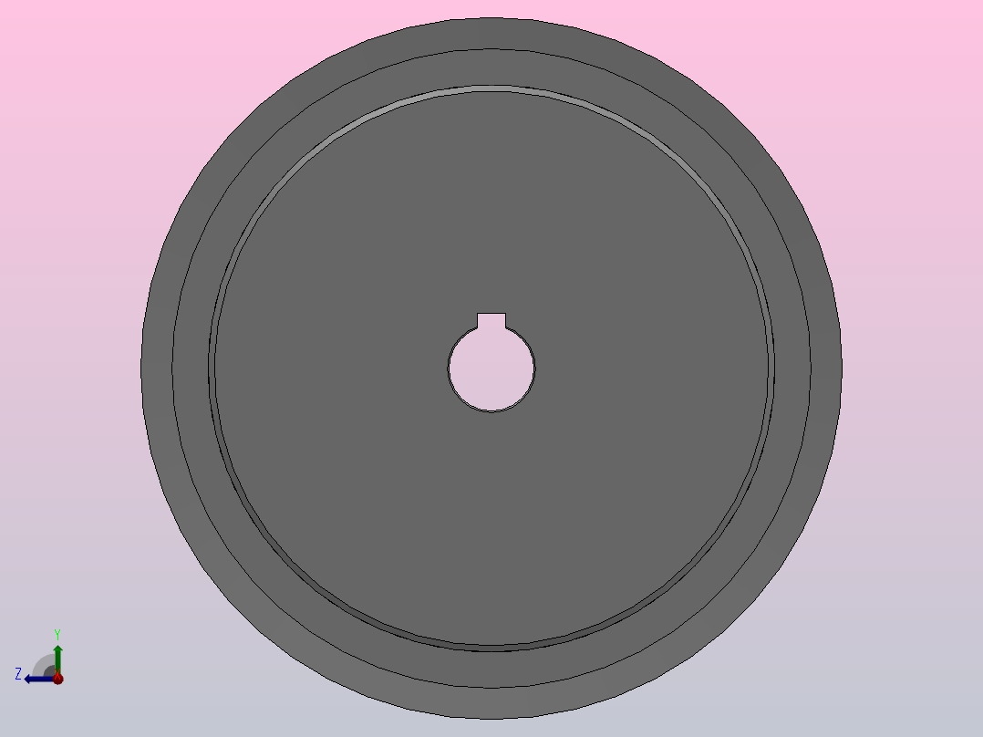 标准型梯形齿同步带轮L型[SLHK-30-150-dk12-D]右视图