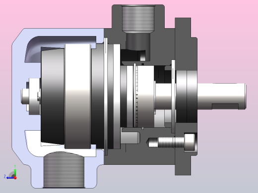 YB叶片泵设计(SW+CAD+说明书)右视缩略图