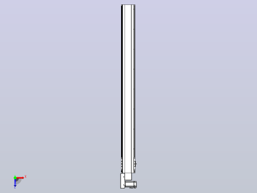 皮带直线轴半封闭可选导轨TPA-HNB-140D-120-L1450-ML-Y-P40-N3俯视缩略图