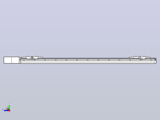 皮带直线轴双滑块型TPA-GCBS-120-P70-L400-QR-M20-N3右视缩略图