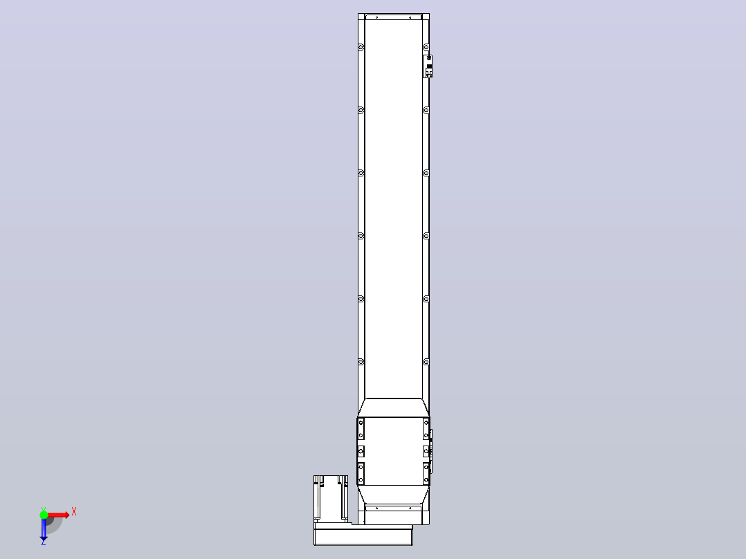 滚珠丝杠直线轴内置导轨TPA-GCR-170-2510C-L900-MR-M75-N3俯视图