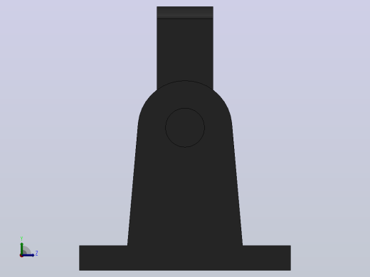 TAC前铰轴座[320]气缸附件左视缩略图
