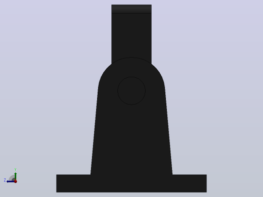 TAC前铰轴座[320]气缸附件右视缩略图