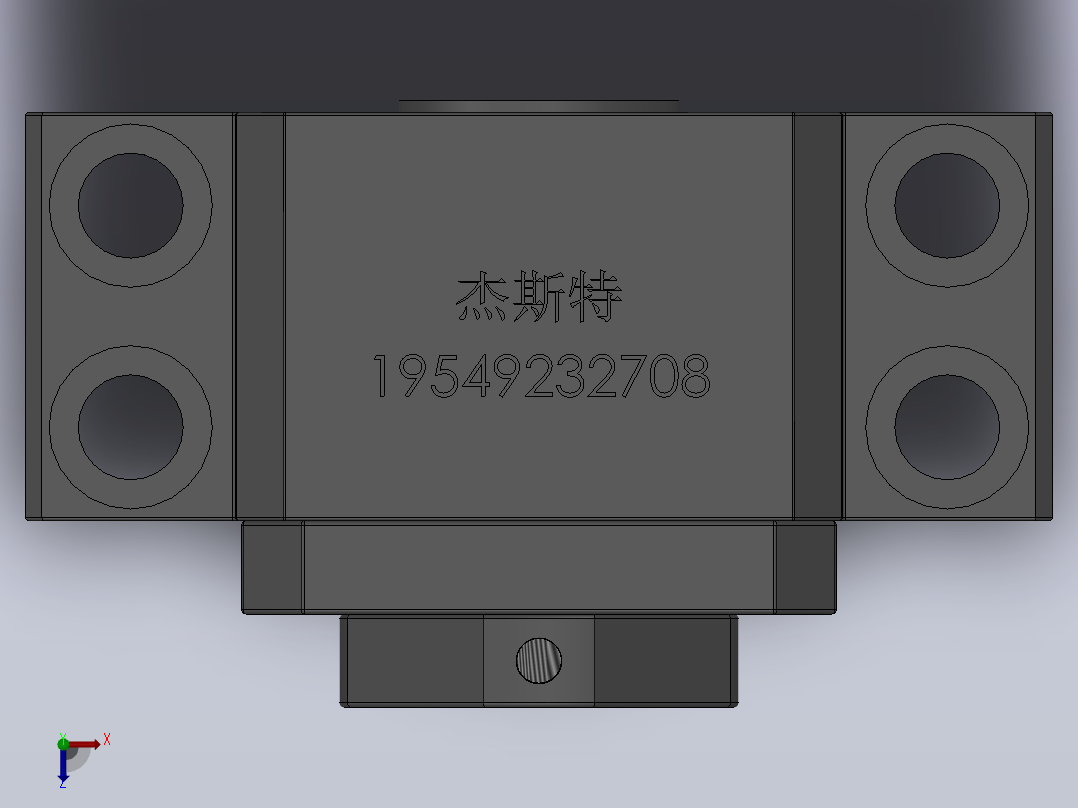 BK丝杆支撑座[BK20]俯视图