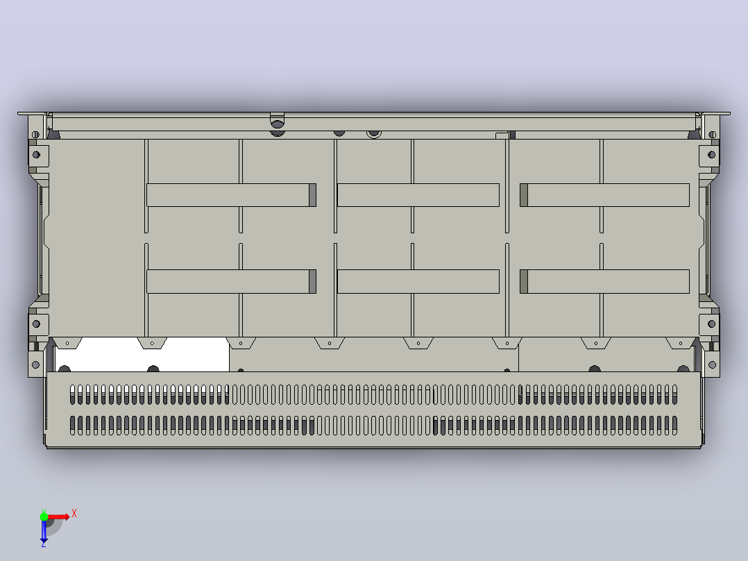 NXA63H40-50 3P抽屉万能式断路器三维模型202202俯视图