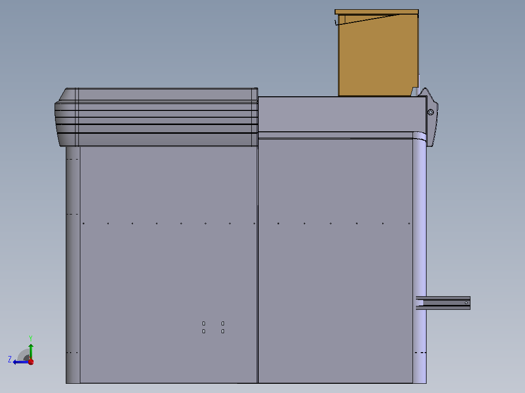 快速收银台后视图