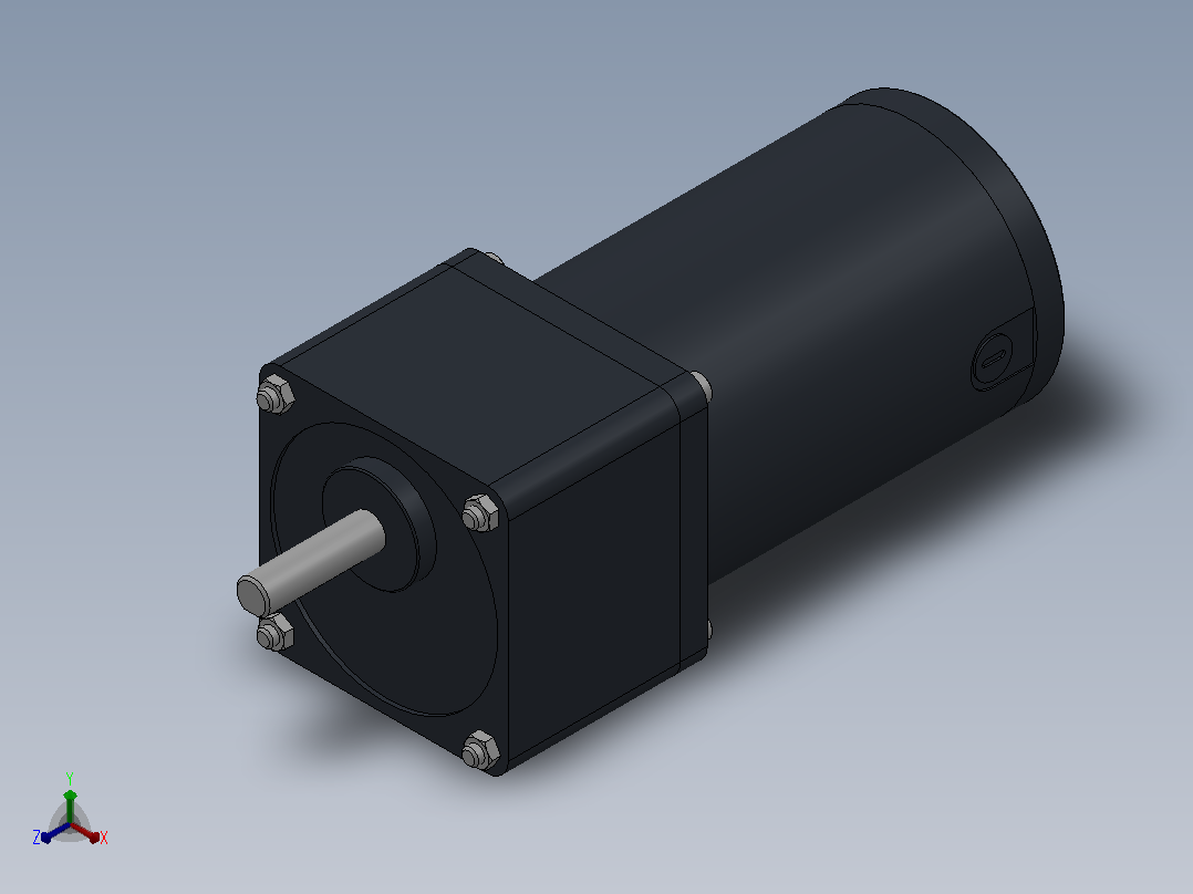 60DC(10W╱15W)微型直流组合型减速电机[60DC10GV12R16-60GK7.5HK]主视图