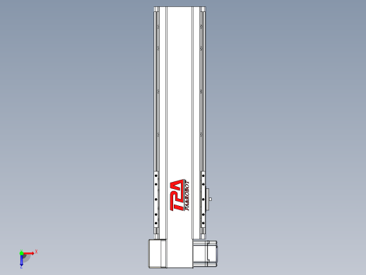 皮带直线轴半封闭可选导轨TPA-HNB-120D-110-L300-LP-C-P40-N3俯视缩略图