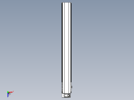 皮带直线轴半封闭可选导轨TPA-HNB-202D-140-L1550-LU-Y-P75-N3俯视缩略图