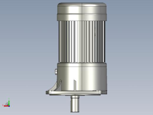 0.75KW-CV型立式三相铝毂（刹车）马达减速机_CV28-750后视缩略图