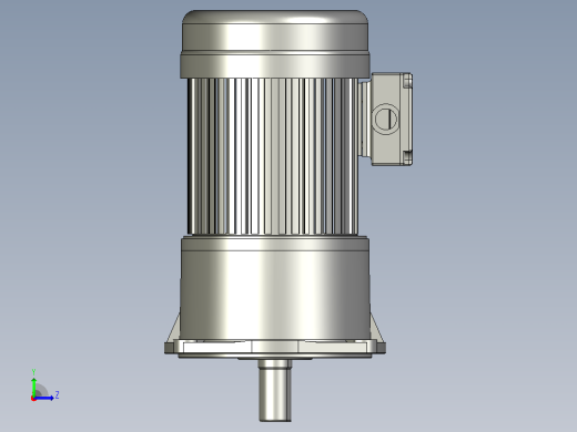 0.75KW-CV型立式三相铝毂（刹车）马达减速机_CV28-750左视缩略图
