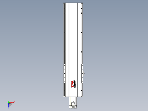 日规模组半封闭丝杆TPA-HNR-202D-2510C-L550-M-C-P75-N3俯视缩略图