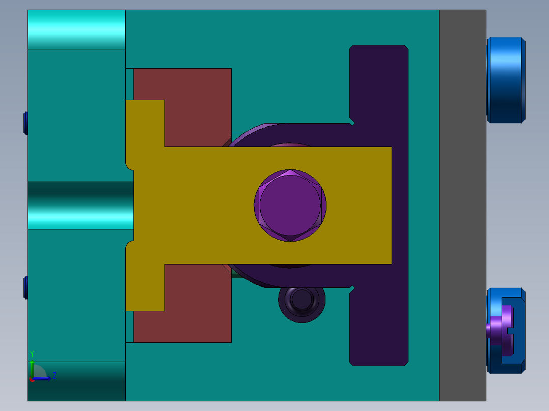轴承座夹具和工艺规程设计sw12左视图