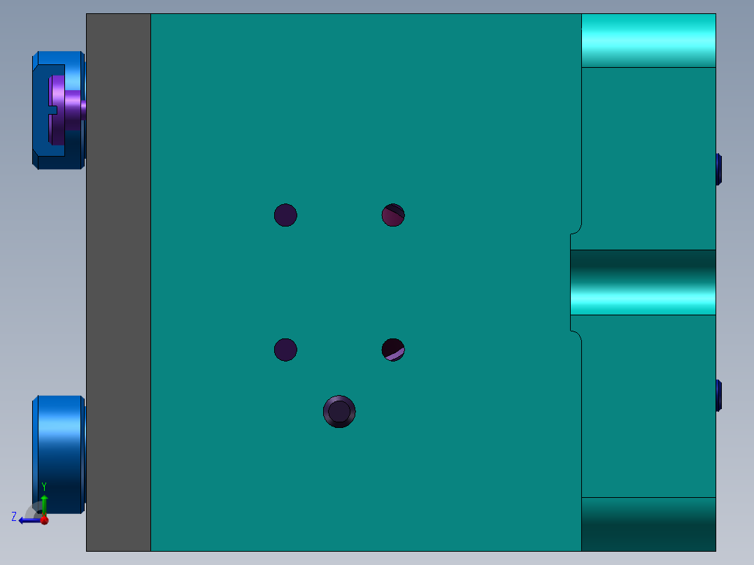 轴承座夹具和工艺规程设计sw12右视图