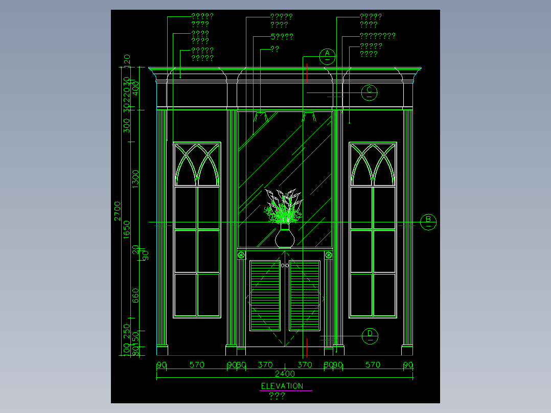 家装类CAD图块(四)-FH01029A