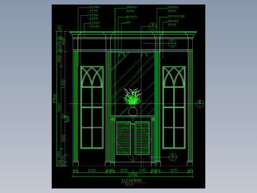 家装类CAD图块(四)-FH01029A