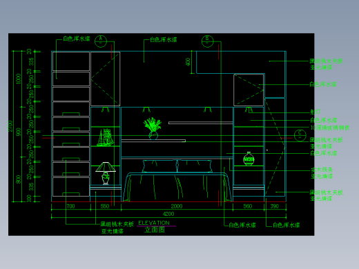 家装类CAD土块(二)-FH01079D