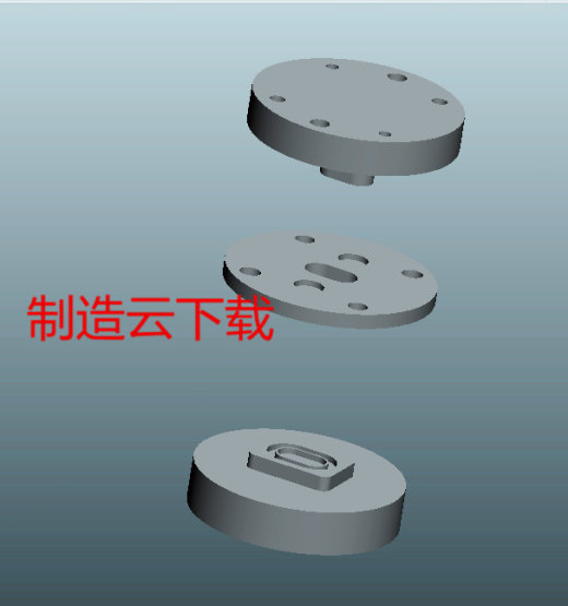 3套振动片模具.贴合成型3D模型缩略图