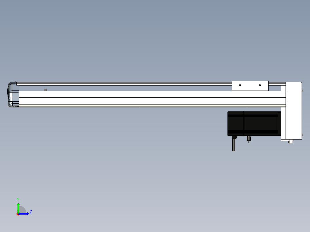 Toyo东佑达直线模组-ETH10-500-BM-200W+煞車左视图