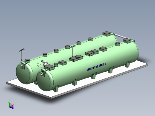 污水处理设备三维模型