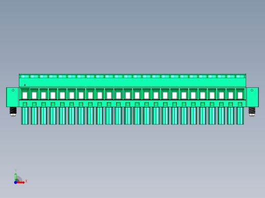 DEGSON 15EDG（公头） 3.5mm 螺钉锁紧，插拔式接线端子 FullPack-15EDGKBM-3.5-24P-14-00AH前视缩略图