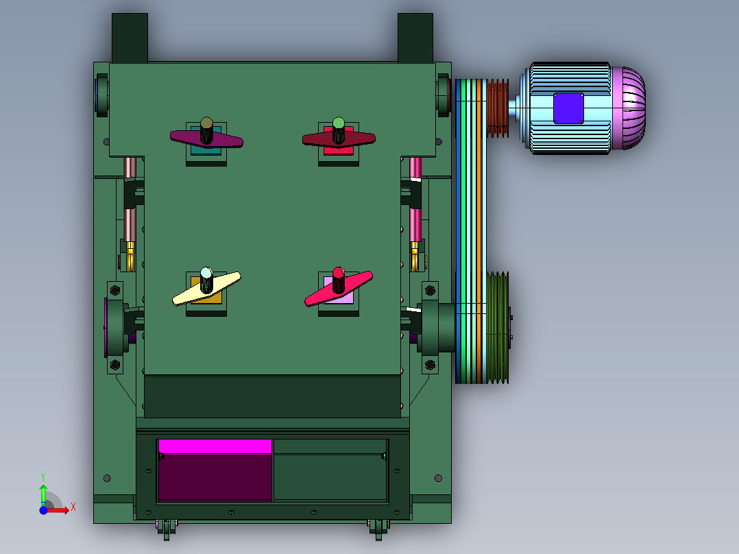 新型花岗岩破石打砂机前视图