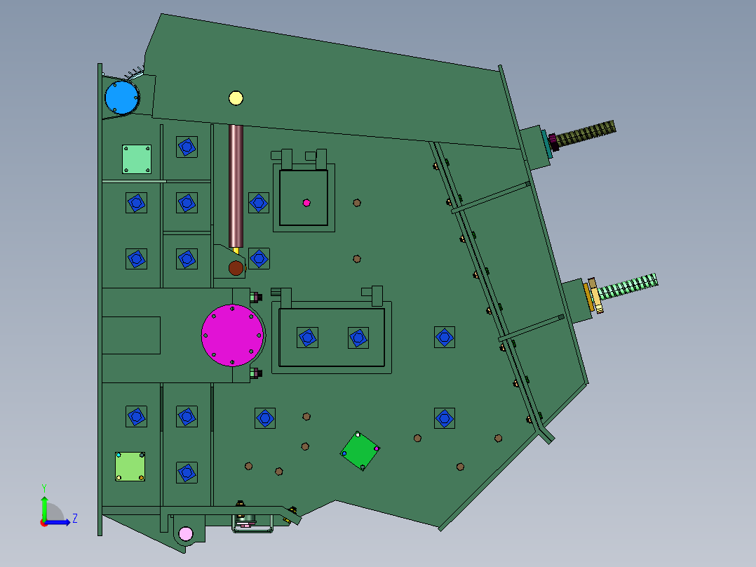 新型花岗岩破石打砂机左视图
