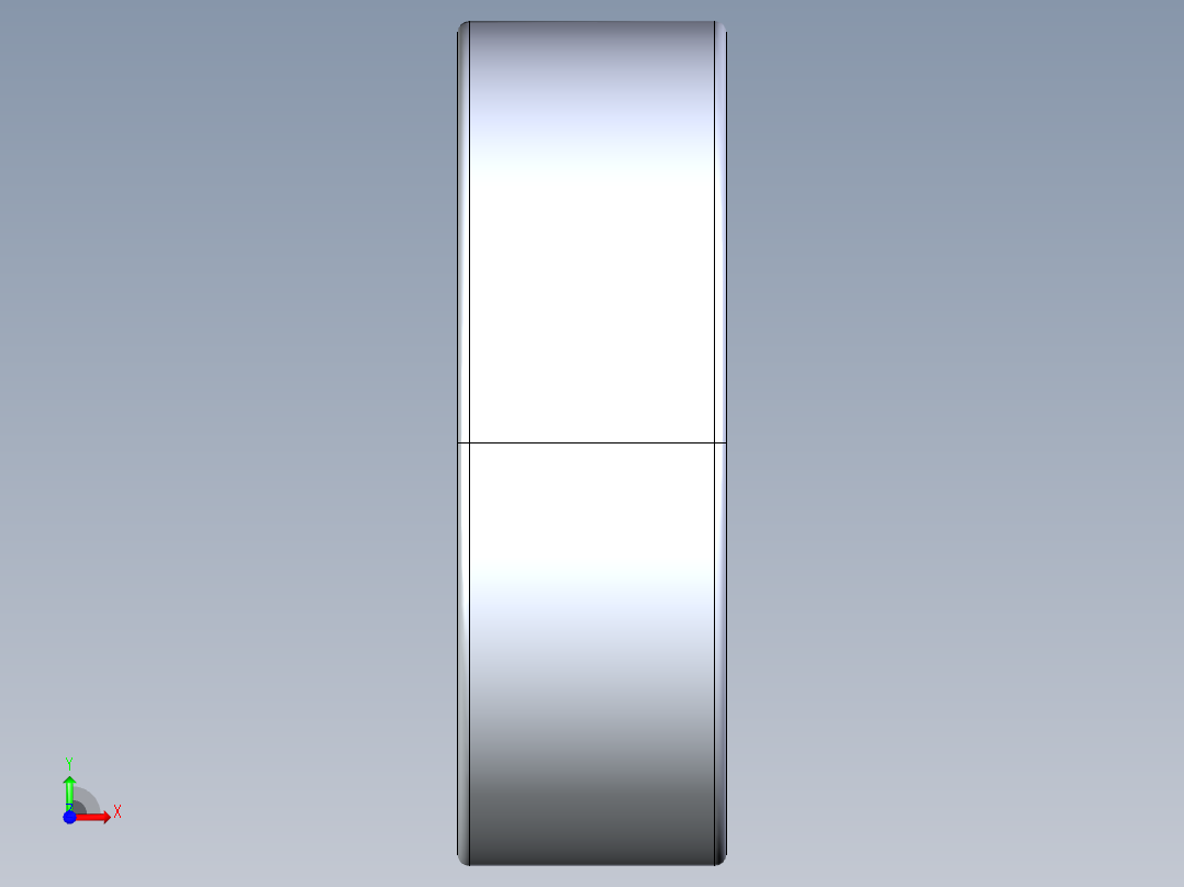 滚珠轴承-FAG BALL BEARING 608 8x22x7.STEP前视图