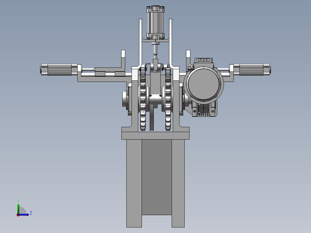 136数控机床左视图