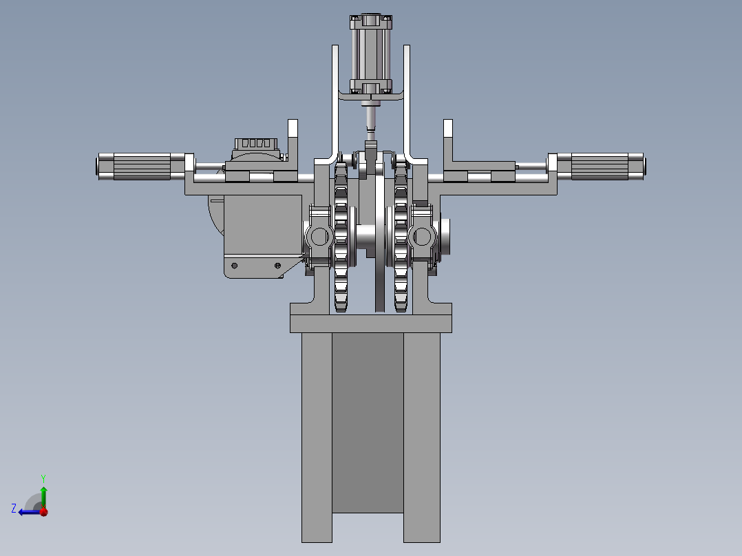 136数控机床右视图