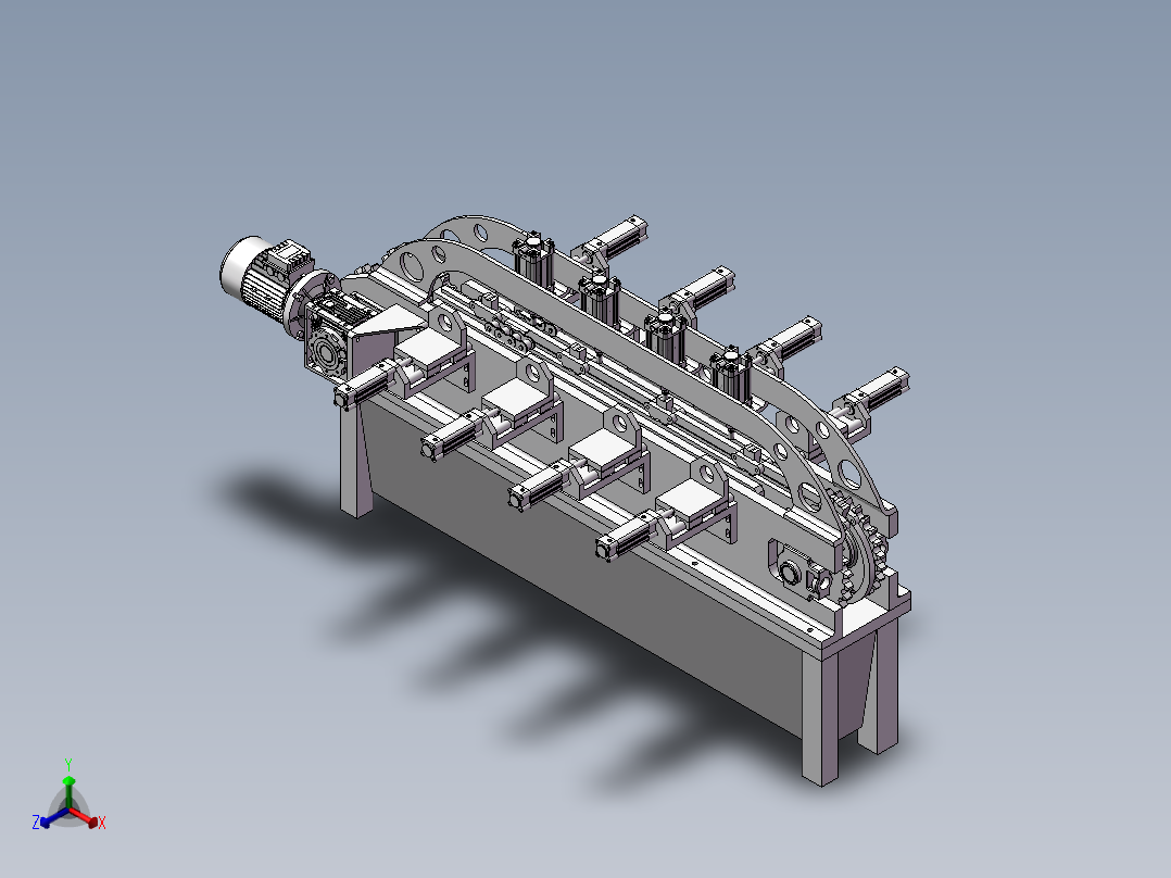 136数控机床正等轴测图