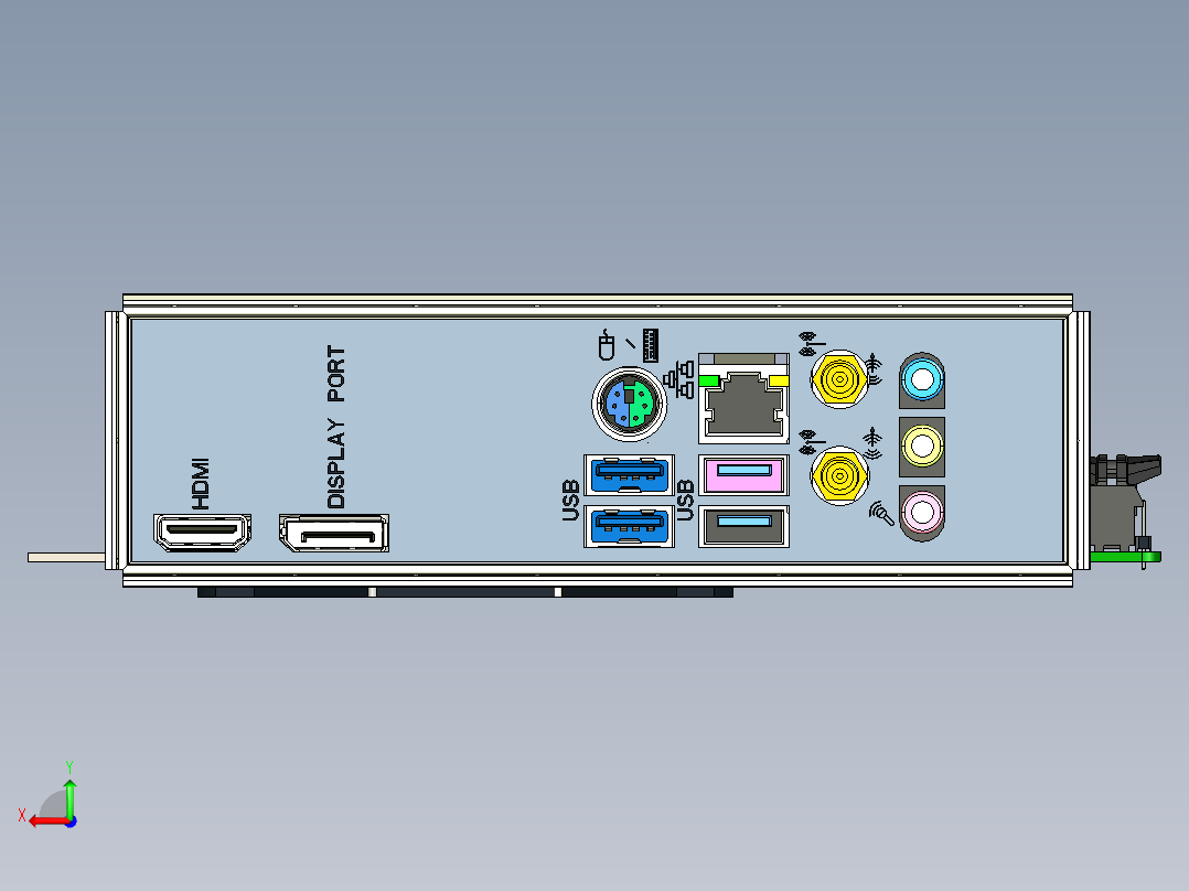 华擎主板H610M-ITX_ac==1516930==70后视图