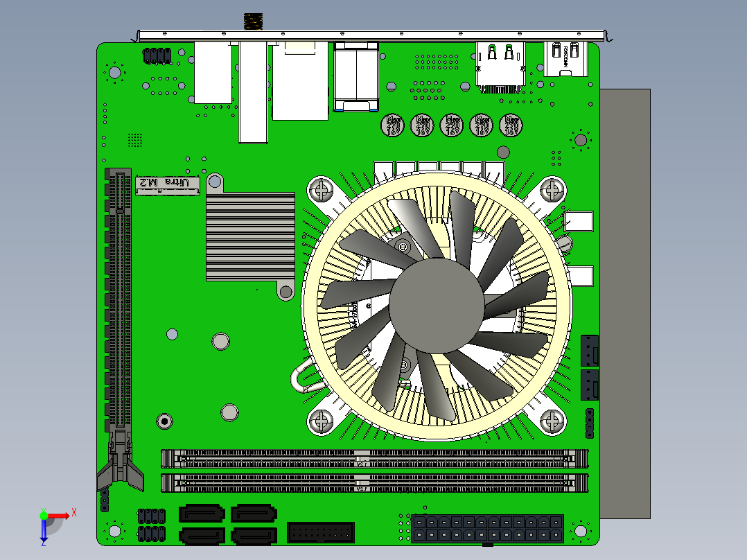 华擎主板H610M-ITX_ac==1516930==70俯视图