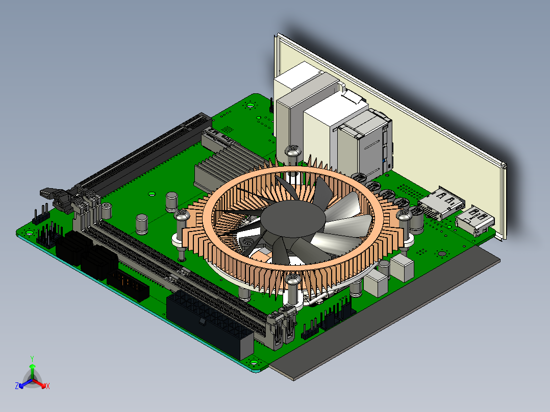华擎主板H610M-ITX_ac==1516930==70正等轴测图
